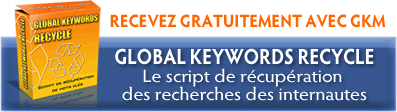 Offert avec Global Keywords Manager